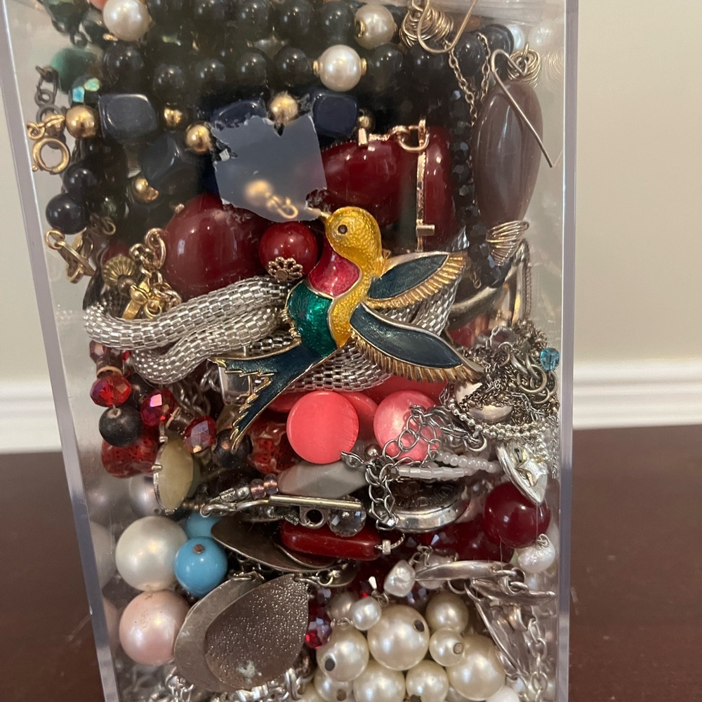 Vintage-Modern Jewelry Jar #AB 42